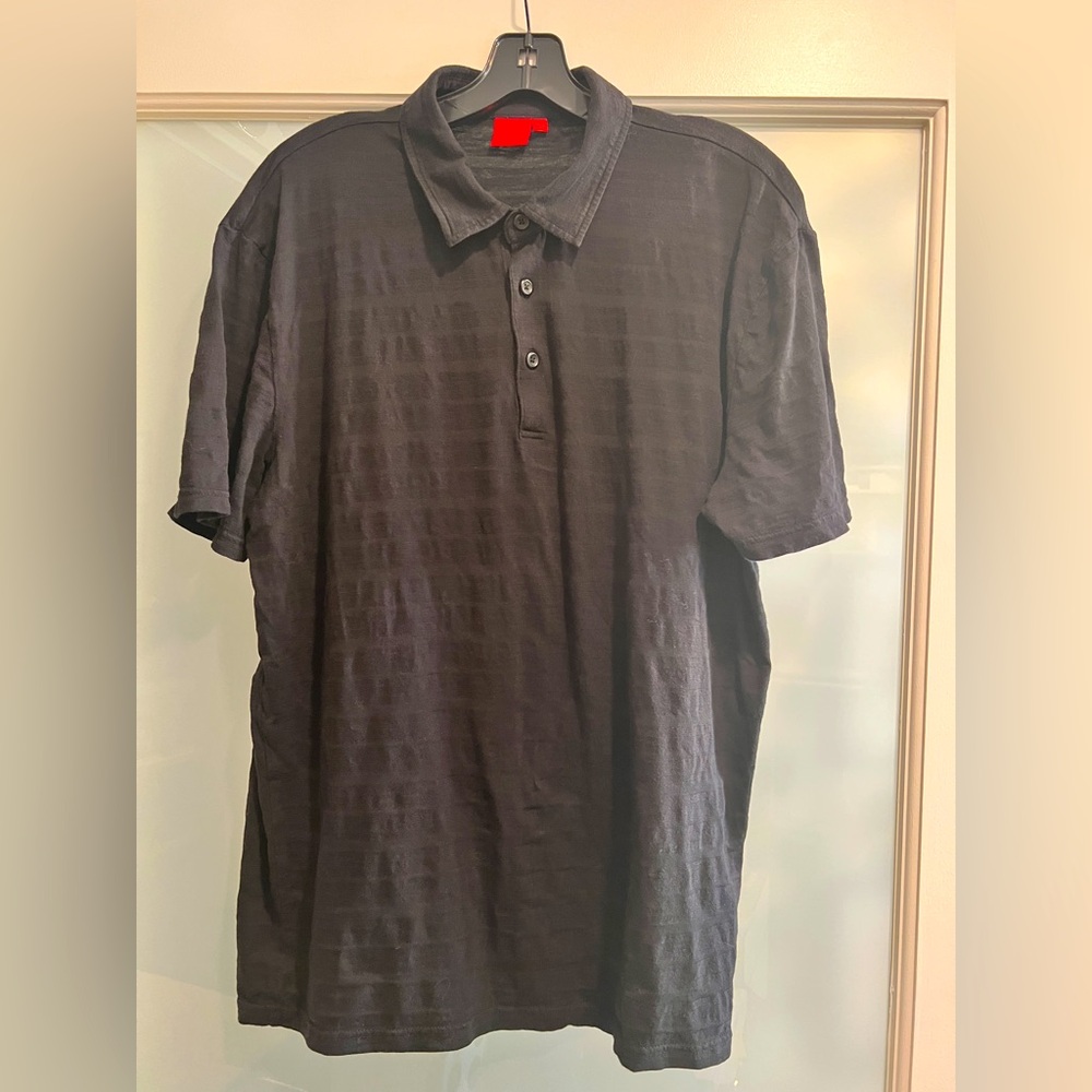 Saks Fifth Avenue Black Polo Shirt Classic Style Sz. XL *EUC* MSRP: $58+tax